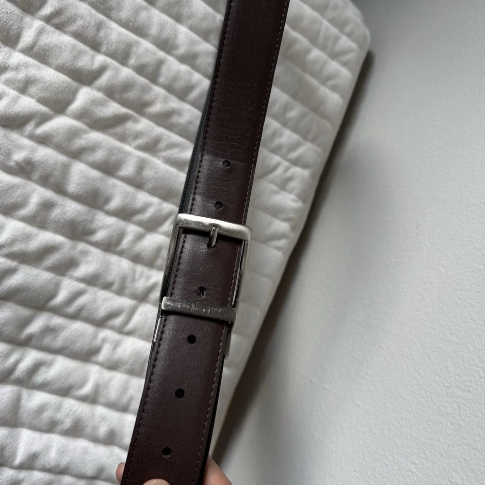 Nike Reversible Genuine Bonded Leather‎ Belt Sz 40 Black/brown Casual Business
